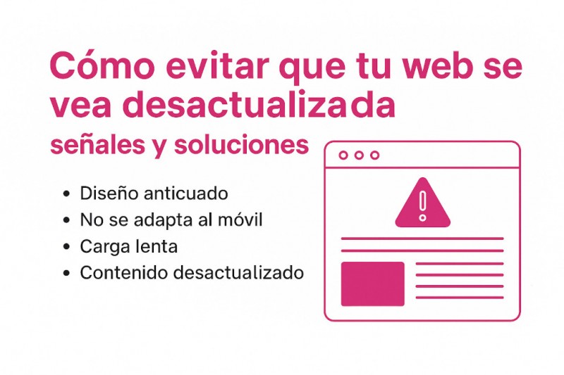 Imagen del post Cómo evitar que tu web se vea desactualizada: señales y soluciones