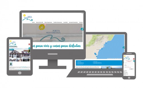 La elegancia hecha web para Porta Mediterránea